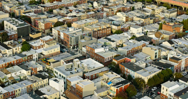 istock Drone Shot of Wharton, Philadelphia in Fall 1893694001