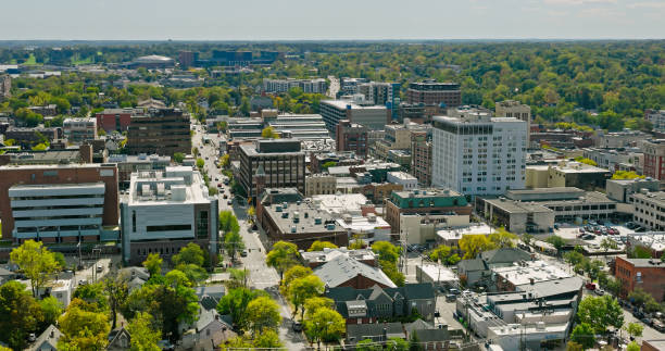istock Ann Arbor Cityscape - Aerial Still 1893715330