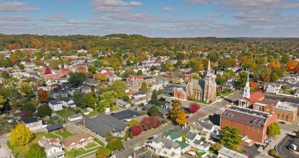 istock Lancaster, Ohio Cityscape on an Sunny Day in Fall 1893753757