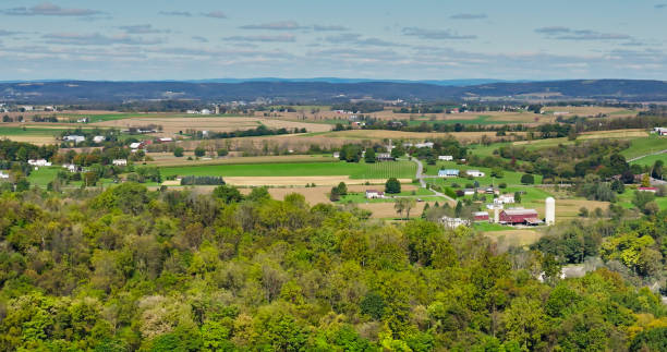 istock Mexico, Pennsylvania in Fall - Drone Shot 1893765124
