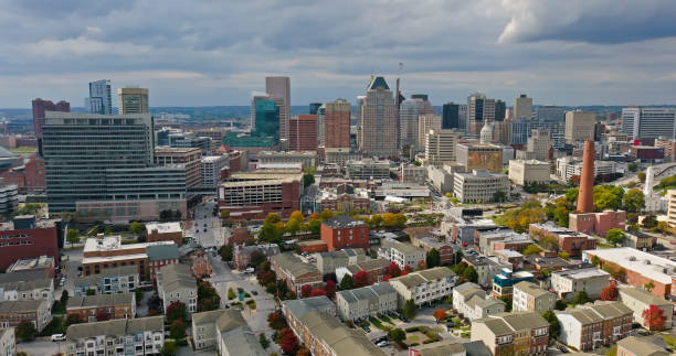 istock Stormy Day in Baltimore - Aerial 1893777526