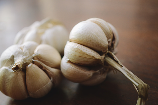 Indian white garlic