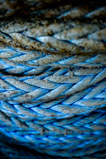Close up braided rope