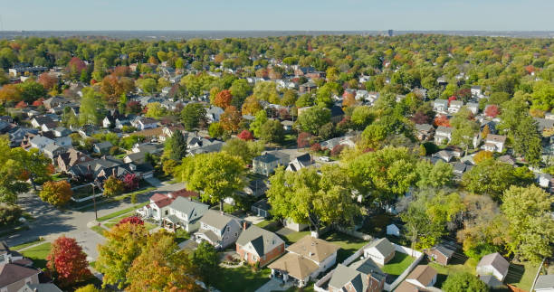 istock High Angle Drone Shot of Oakwood, Ohio 1893843730