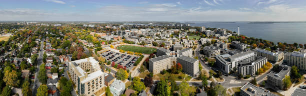 istock Aerial video of Queen's University，Canada 1893860569