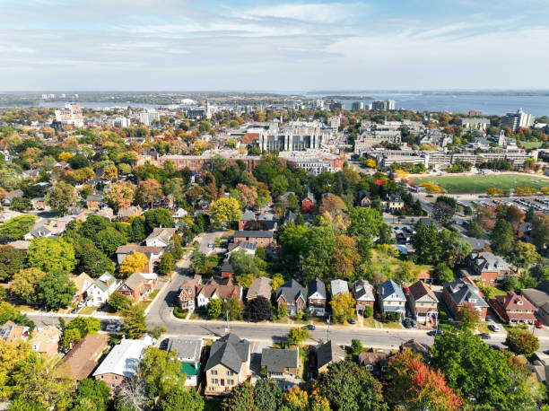 istock Aerial video of Queen's University，Canada 1893861078