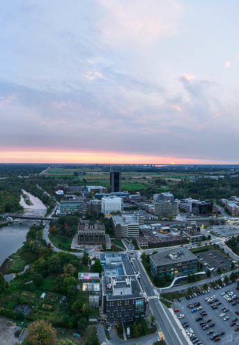 Aerial video of Carleton University,Ottawa Canada