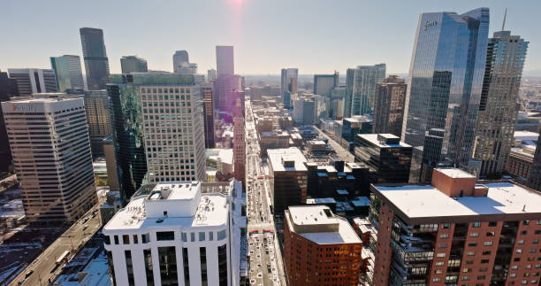Aerial View of Denver's Financial District