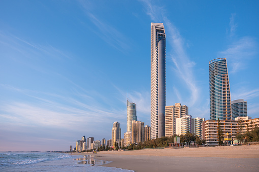 The Gold Coast is a metropolitan region in south east Queensland on Australia’s east coast. The Gold Coast is famous for long sandy beaches, surf spots, inland canals, waterways and is home to theme parks.
