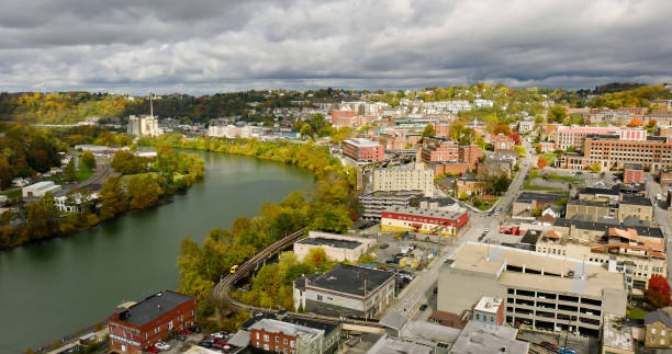 istock Monongahela River and Morgantown, West Virginia on Overcast Day in Fall 1893891792