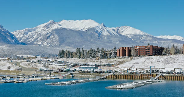 istock Dillon, Colorado on a Clear Day in Fall - Aerial 1893898804