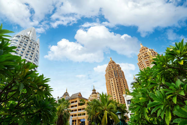 Exotic buildings in Xishuangbanna