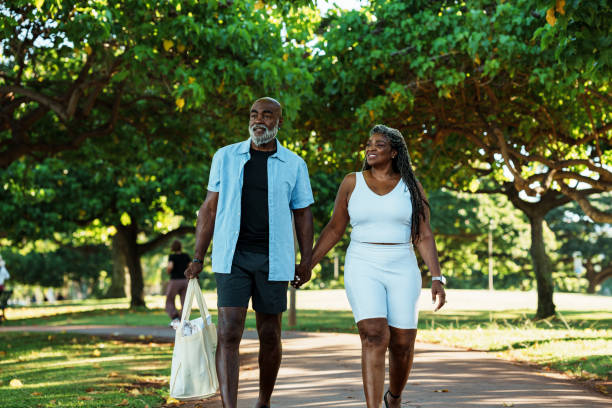 istock Active senior couple enjoying time together at the park 1894050682