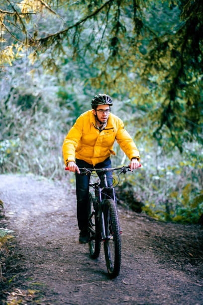istock An adventurous mountain biker alone on the trail 1894056398