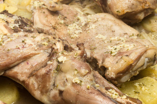 istock Asucculent, seasoned lamb roasted with aromatic herbs and spices. 1894209396