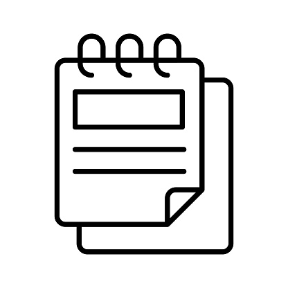 A design of Drafting pad, visually appealing vector of notepad in trendy style