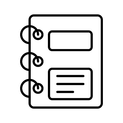 A design of notebook, visually appealing vector of notepad in trendy style