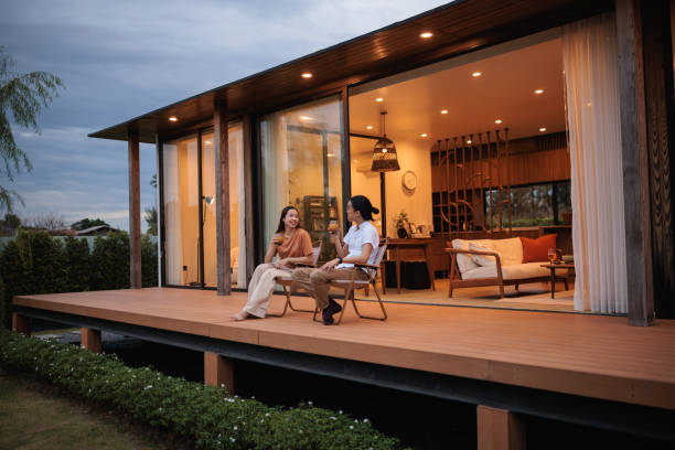 istock Happy couple enjoying on the balcony 1894257397