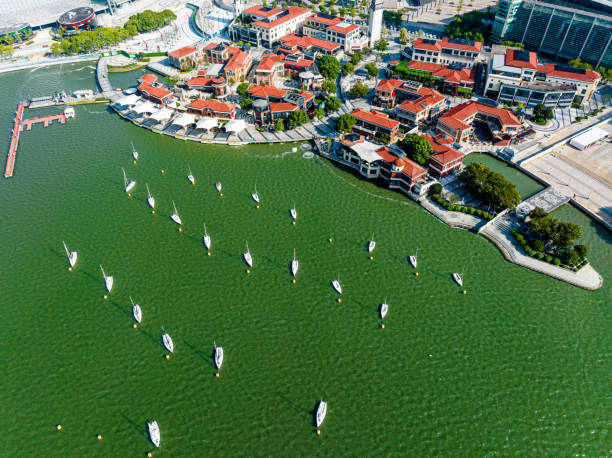 istock Urban lakes and architecture 1894275333