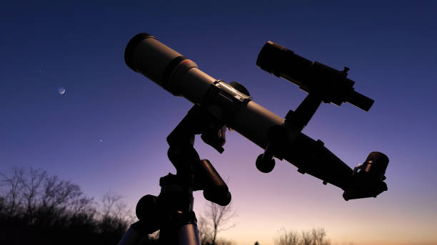 istock Astronomical telescope for observing stars, planets, Moon, celes 1894312981