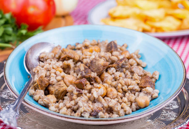 istock Traditional delicious Turkish foods; meat bulgur pilav (asir pilav) 1894320199