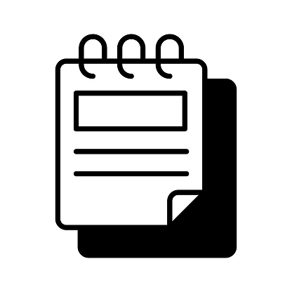 A design of Drafting pad, visually appealing vector of notepad in trendy style