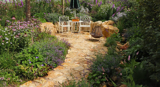istock Cozy seating area in the garden 1894367637