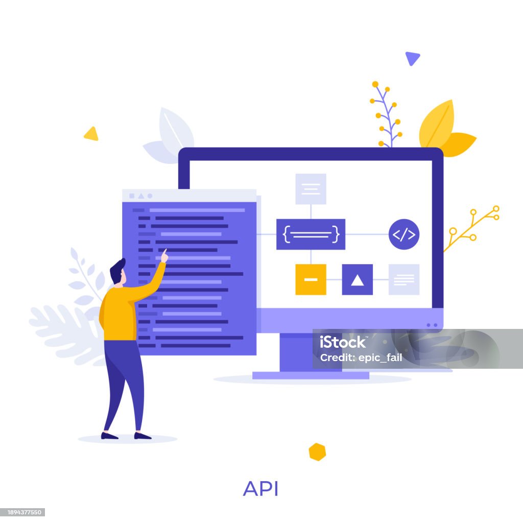 Programmer Or Coder Looking At Computer Display And Program Window With ...