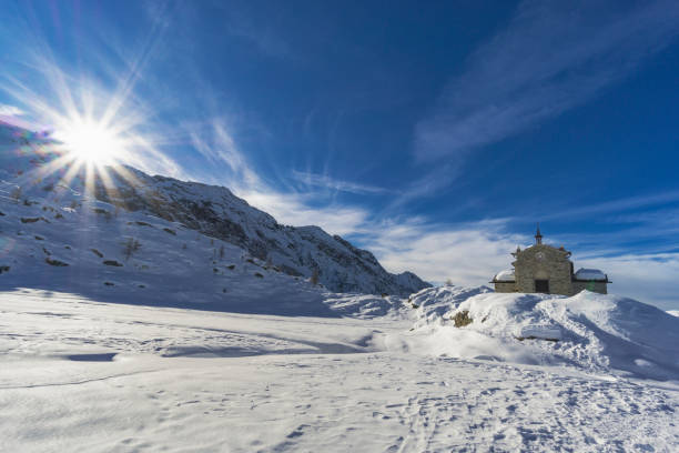 istock Valmalenco. Cristina refuge and step lace 1894431203