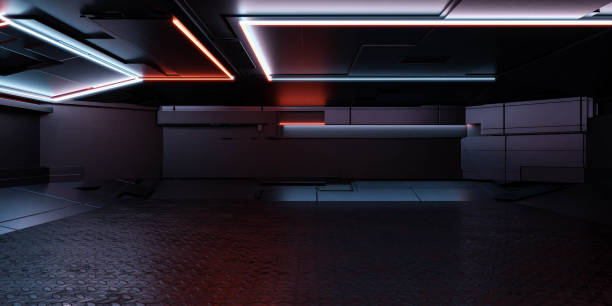 istock dark modern futuristic technology station space ship sci-fi laboratory 3d render illustration 1894487289