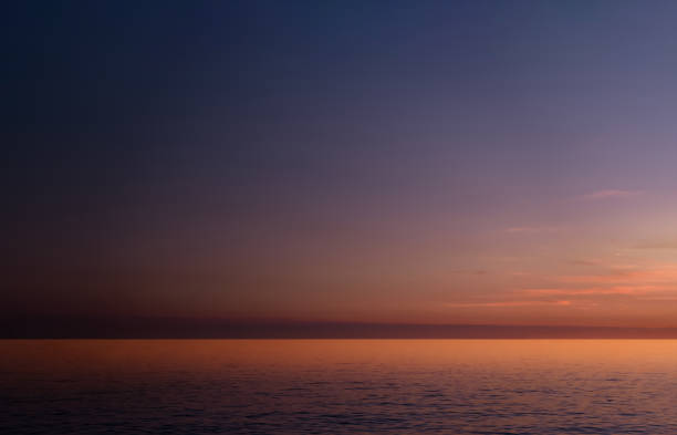 istock Sunset Sky,Cloud over Sea Beach in Evening on Spring,Landscape by Seaside with Colourful Sky in Orange,Pink,Purple,Blue.Horizon Summer Seascape Golden hour sky with twilight,Dusk sky background 1894503964