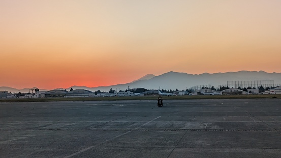 A stunning sunset shot from NAF Atsugi, Japan