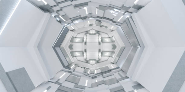 istock bright futuristic technology space station ship sci-fi modern industry lab hallway tunnel interior 3d render illustration 1894597037