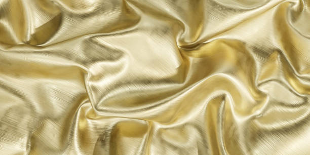 istock abstract liquid fluid bright gold folded metal surface with 3d render illustration 1894616280