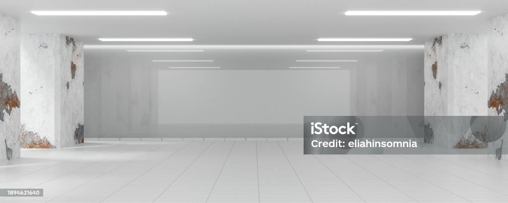 Science Lab Entry Columns Empty White Production Hall Laboratory Science Lab Technology With ...