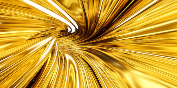 istock bright yellow metallic tunnel twist whirl vortex background 3d render illustration 1894642566