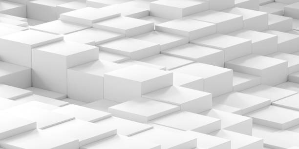 istock minimalist art installation featuring a grid of white cubes 3d render illustration 1894750652
