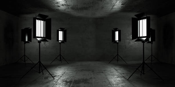 istock spotlights in a dimly lit room 3d render illustration 1894751306