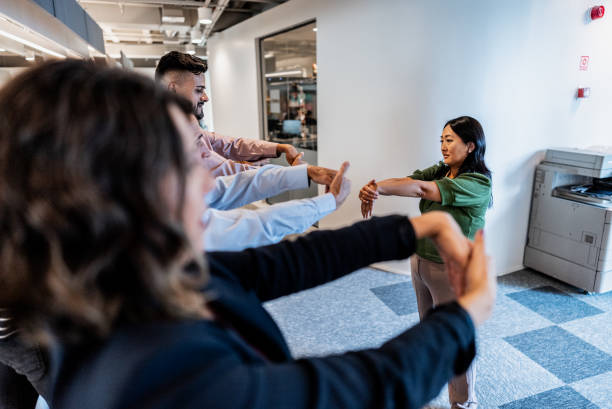 istock Business coworkers stretching on the office 1894771245