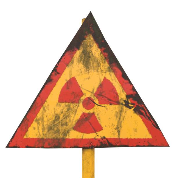 istock Radiation Sign isolated on white background 1894822591