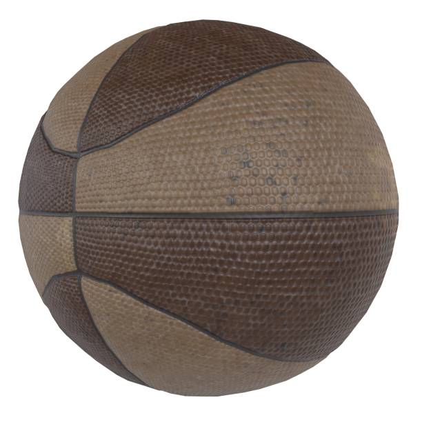istock Retro Basketball isolated on white background 1894840263
