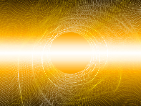 Radiant circular light pattern featuring vibrant yellow and white hues with a luminous central glow.