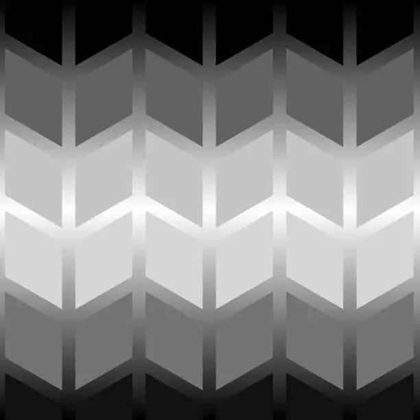 Vector illustration of Geometric pattern with 3D illusion of depth.