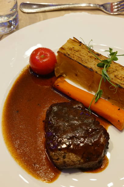 istock Steak with Potato served on a white plate 1894855108