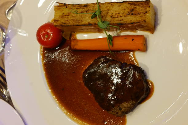 istock Steak with Potato served on a white plate 1894855122