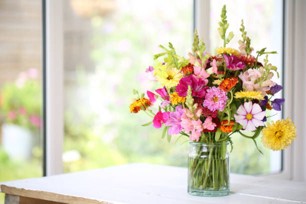 Flower arrangement stock photo