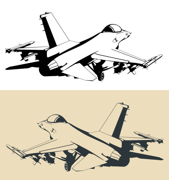 istock Military aircraft F-16 multirole light fighter 1895333071