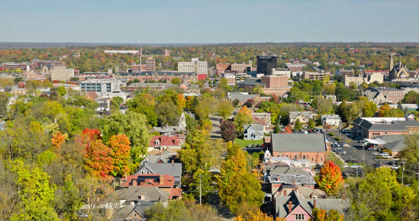 istock Springfield, Ohio Cityscape on a Clear Day in Fall 1895370273