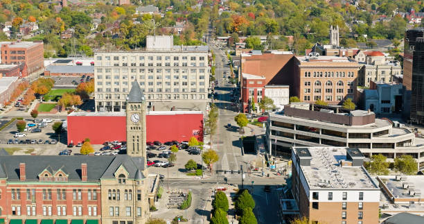 istock High Angle View of Springfield, Ohio in Fall 1895370517