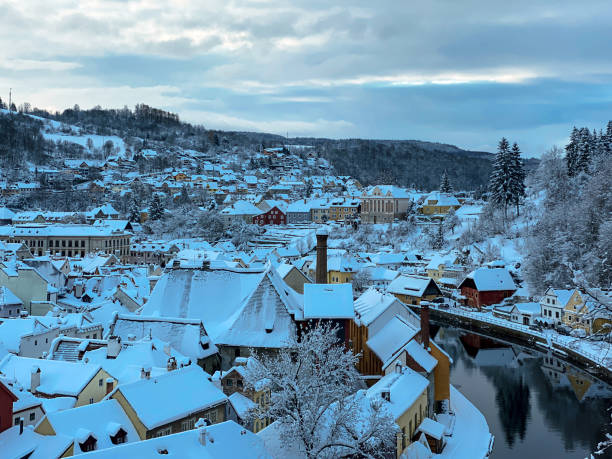 istock Winter view of Czech Krumlov 1895469256